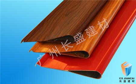 三色木紋滴水鋁掛片產(chǎn)品實(shí)拍圖