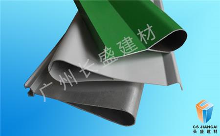 乳白色淺灰色滴水鋁掛片產(chǎn)品實(shí)拍圖