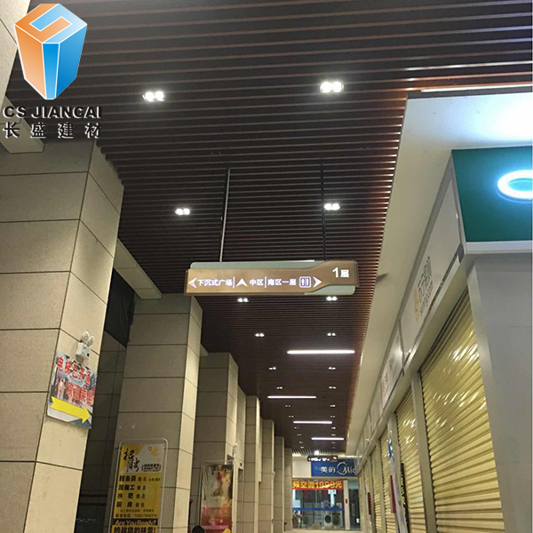 鋁方通吊頂效果圖1
