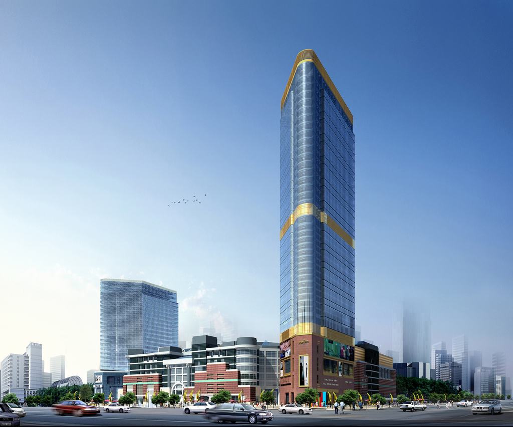氟碳鋁單板都市大樓幕墻